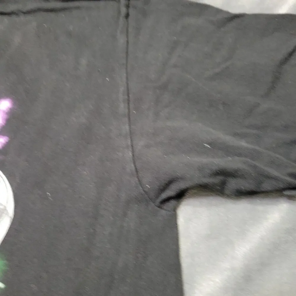 Colts Saints Shirt Mens Large Short Sleeve Black Super Bowl XLIV 2010‎ Logo Top